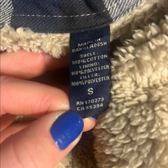 Wrangler Blue Plaid Flannel Shacket size S - Picture 8 of 8